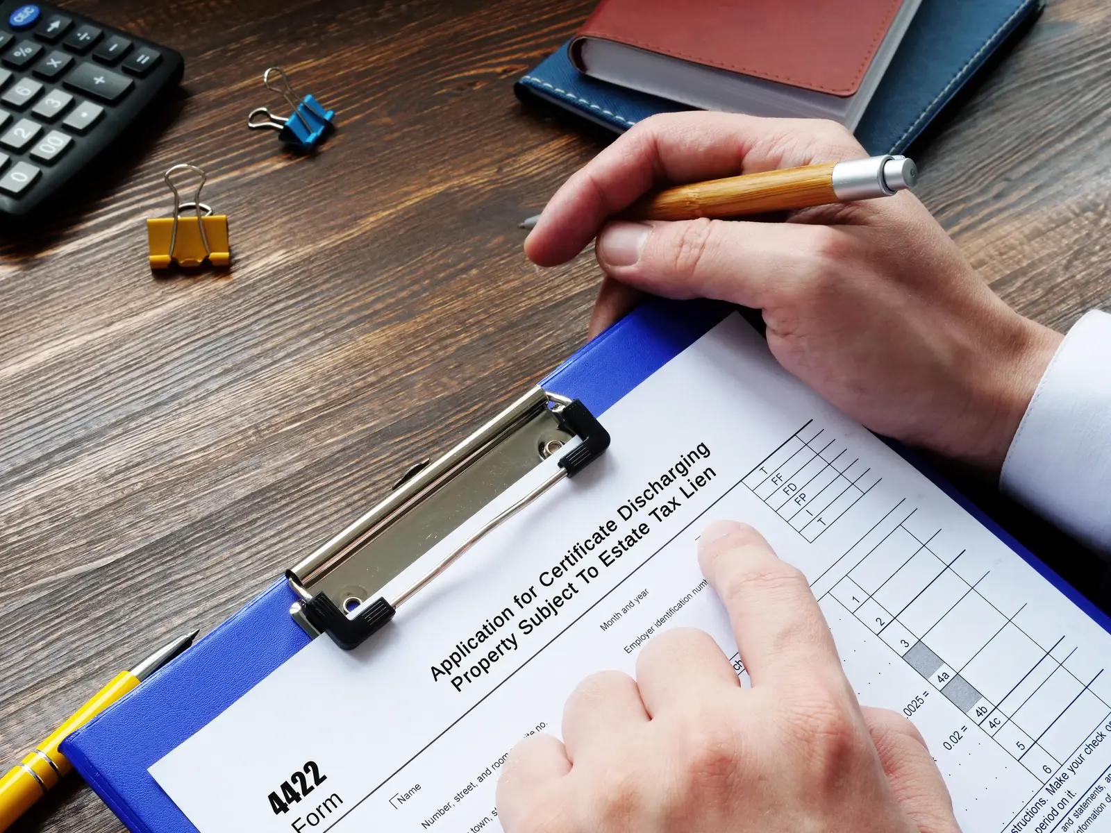 Application to discharge an estate tax lien