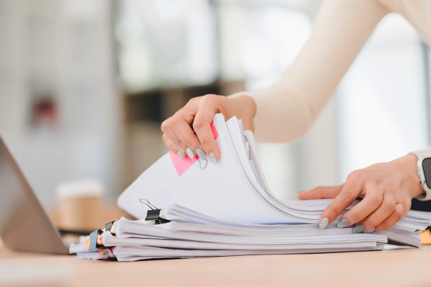 Professional organizing printed client resources